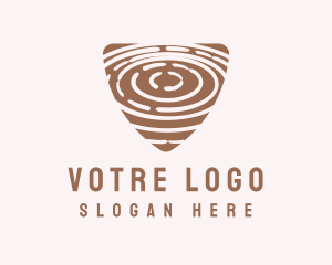 Elegant Wood Rings Craft Logo