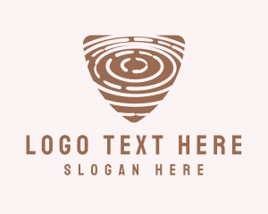 Woodworks - Elegant Wood Rings Craft logo design