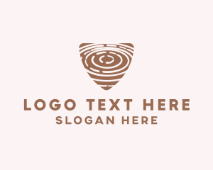 Engaved - Elegant Wood Rings Craft logo design