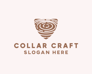 Elegant Wood Rings Craft logo design