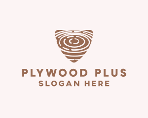 Plywood - Elegant Wood Rings Craft logo design