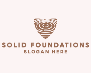 Engaved - Elegant Wood Rings Craft logo design