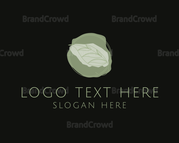 Hand Drawn Leaf Lineart Logo
