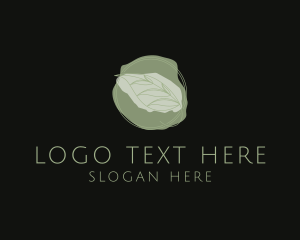 Crop - Hand Drawn Leaf Lineart logo design