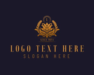 Golden Flower Boutique  logo design