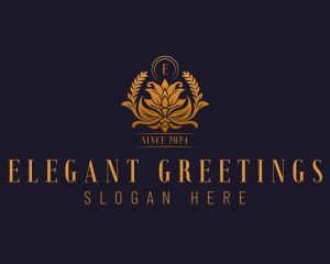 Golden Flower Boutique  logo design