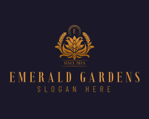 Golden Flower Boutique  logo design