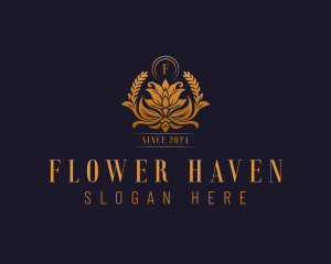 Golden Flower Boutique  logo design