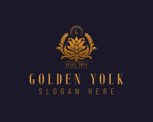 Golden Flower Boutique  logo design