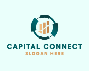 Finance Arrow Graph logo design