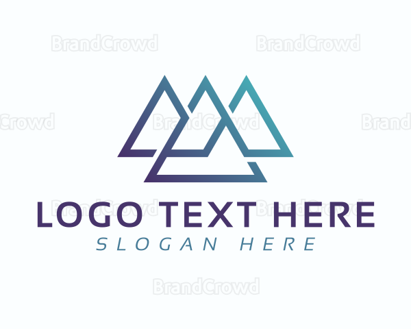 Professional Mountains Symbol Logo