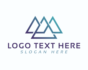 Sharp - Professional Mountains Symbol logo design