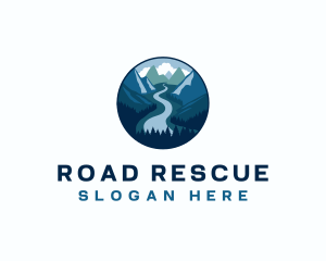 Mountain Road Travel logo design