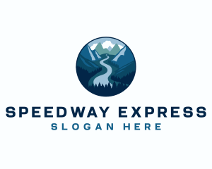 Expressway - Mountain Road Travel logo design