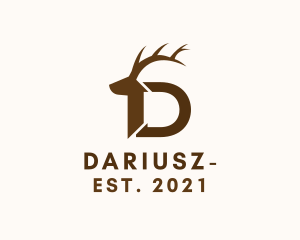 Letter D - Letter D Deer logo design