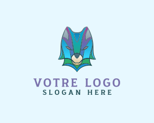 Safari - Gradient Wolf Animal logo design
