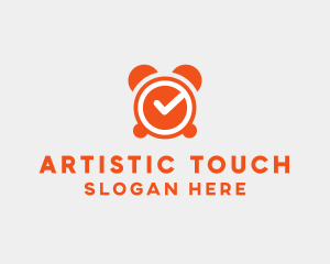 Orange Alarm Clock  logo design