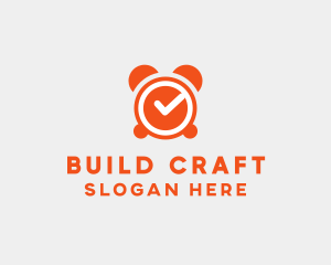 Orange Alarm Clock  logo design