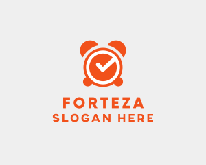 Orange Alarm Clock  logo design