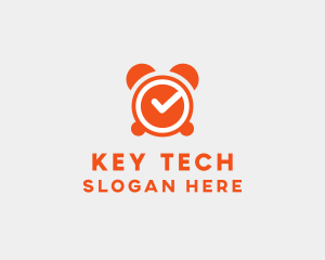 Orange Alarm Clock  logo design