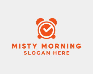 Orange Alarm Clock  logo design