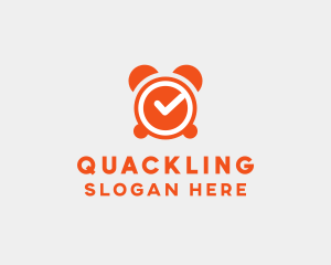 Orange Alarm Clock  logo design