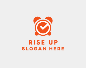 Orange Alarm Clock  logo design