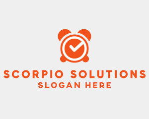 Orange Alarm Clock  logo design