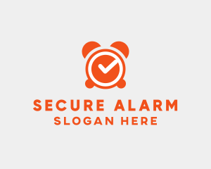 Alarm - Orange Alarm Clock logo design