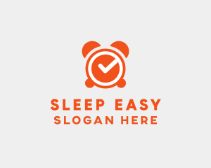 Orange Alarm Clock  logo design