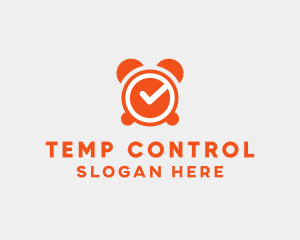 Orange Alarm Clock  logo design