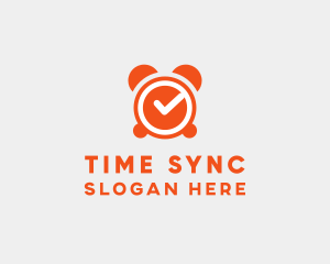 Orange Alarm Clock  logo design