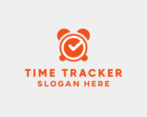 Orange Alarm Clock  logo design