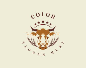 Cow Wheat Farm Logo