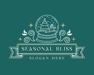 Season - Christmas Snow Globe logo design