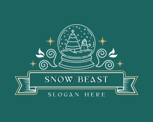 Christmas Snow Globe logo design