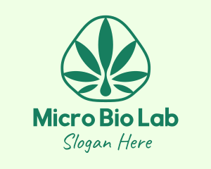 Green Herbal Cannabis logo design