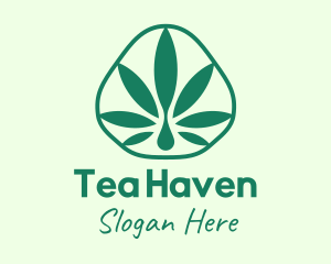 Green Herbal Cannabis logo design