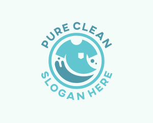 Tshirt Clean Laundry logo design