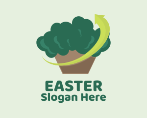 Brocolli Vegetable Grocery  Logo
