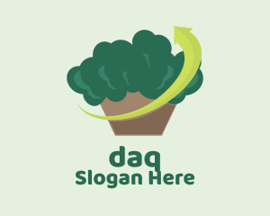 Brocolli Vegetable Grocery  Logo