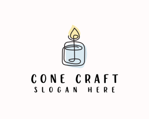 Candle Spa Decor logo design