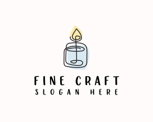 Candle Spa Decor logo design