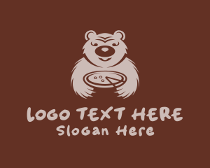 Bear - Pizza Bear Dining logo design