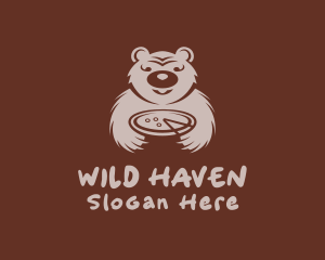 Pizza Bear Dining logo design