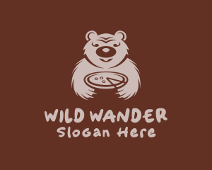 Pizza Bear Dining logo design