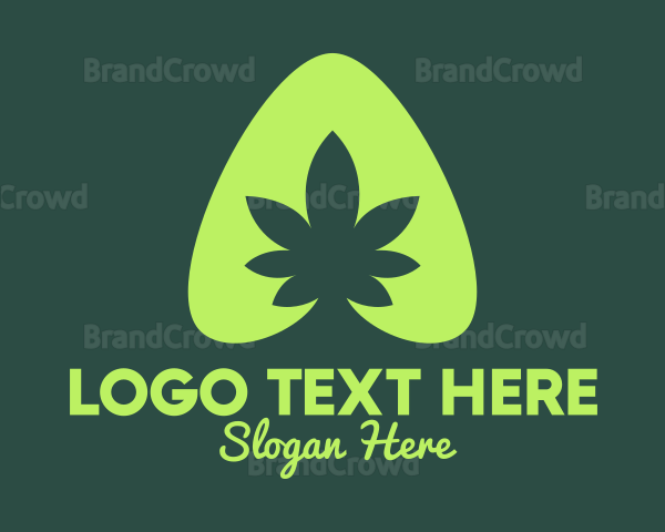 Simple Marijuana Leaf Logo