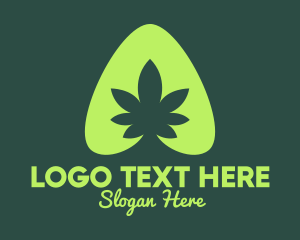 Drug - Simple Marijuana Leaf logo design