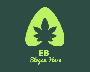 Business - Simple Marijuana Leaf logo design