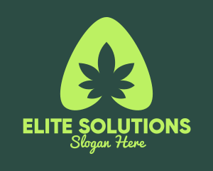 Simple - Simple Marijuana Leaf logo design